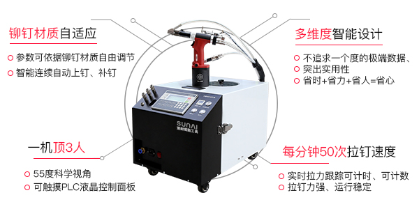 自動鉚釘機(jī)振動盤卡釘怎么調(diào)？[速耐鉚釘槍]